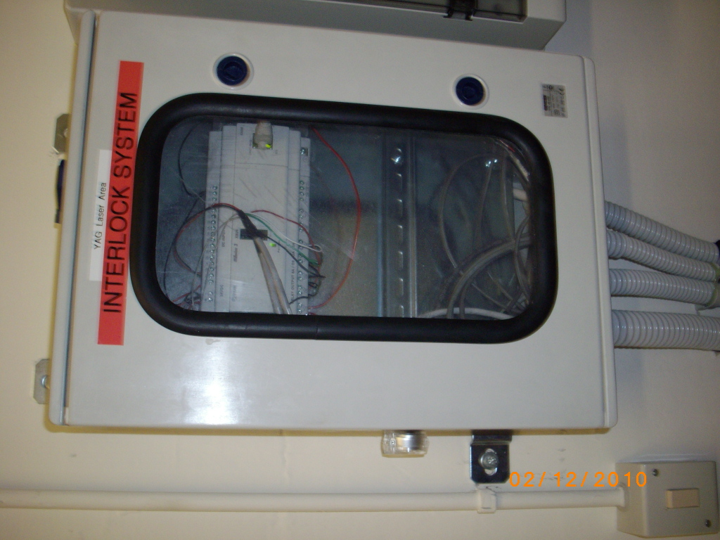 YAG Interlock PLC box