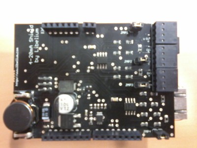 Arduino Ethernet + 4-20mA board on top of it (3) Arduino Ethernet + 4-20mA board on top of it (3)